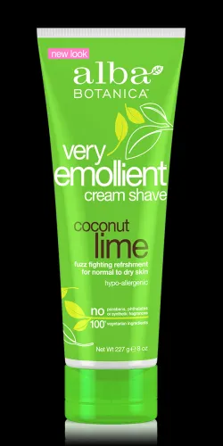 Alba Botanica - 11341 - 684027 - Moisturizing Cream Shave For Men and Women Coconut Lime - 8 fl oz