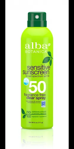 Alba Botanica - AL-0014 - SPF 50 Sunscreen Fragrance Free Clear Spray