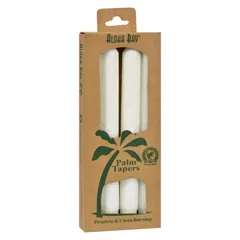 Aloha Bay - From: 225440 To: 225449 - Palm Wax Candles Unscented  Tapers 4 pack