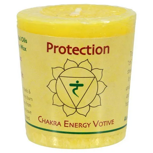 Aloha Bay - From: 225433 To: 228579 - Palm Wax Candles Protection, Yellow Chakra Votive Candles 12 pack
