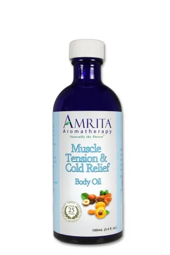 Amrita Aromatherapy - BO931A - 100ml Body Oils Muscle Tension and Cold Relief  100ml