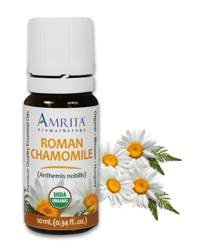 Amrita Aromatherapy - EO3221-3ml - Essential Oils - Chamomile, Roman Certified Organic
