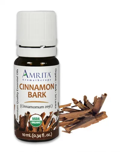 Amrita Aromatherapy - EO3231 - 10ml Essential Oils Cinnamon Bark, Fair Trade 10ml