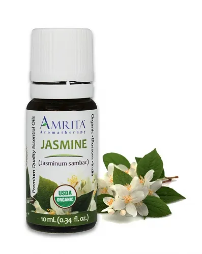 Amrita Aromatherapy - EO3991 - 10ml Essential Oils Jasmine Sambac Abs Certified Organic 10ml