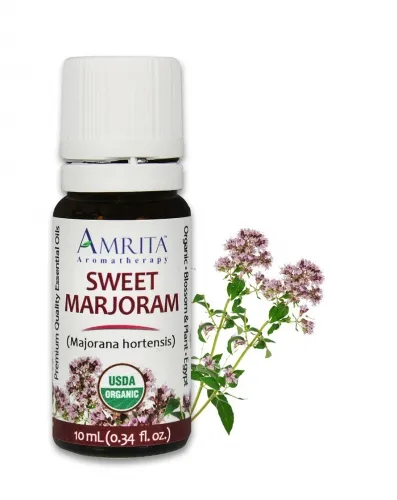 Amrita Aromatherapy - EO4201-10ml - Essential Oils - Marjoram Sweet Certified Organic