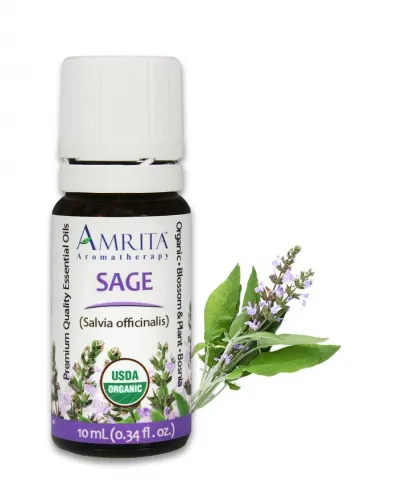 Amrita Aromatherapy - EO4810 - 10ml Essential Oils Sage Certified 10ml