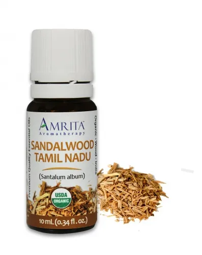 Amrita Aromatherapy - EO4815 - 10ml Essential Oils Sandalwood Tamil Nadu 10ml