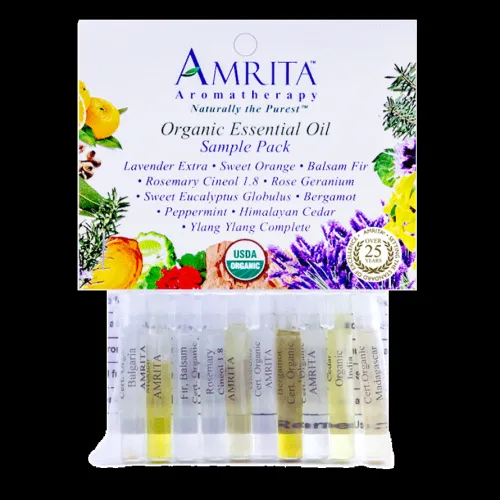 Amrita Aromatherapy - EO661-1ml - Essential Oils - Organic EO Sampler