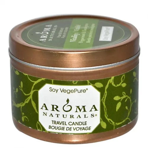Aroma Naturals From: 216416 To: 216423 - Soy VegePure Candles Ambiance To Go Tins 15 Hours Burn Time (a) Meditation