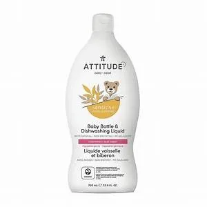 Attitude - 234555 - Baby Bottle & Dishwashing Liquid, Fragrance-Free  Household