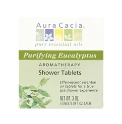 Aura Cacia - From: AC-0142 To: AC-0144 - Aromatherapy Shower Tablets Purifying Eucalyptus