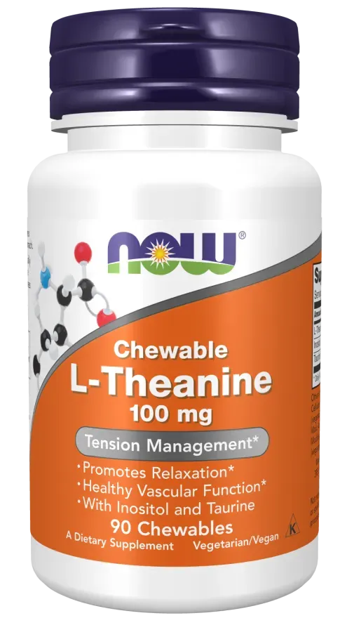 Now Foods L-Theanine 100 Mg Chewables - 90 Chewables
