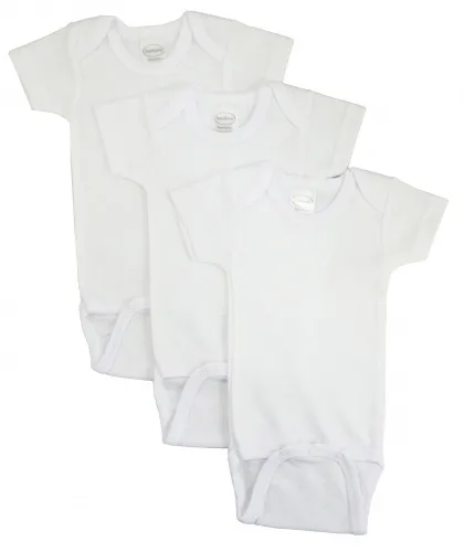 Bambini Layette Infant Wear - From: 001L To: 001S - BLI Bambini Short Sleeve One Piece 3 Pack