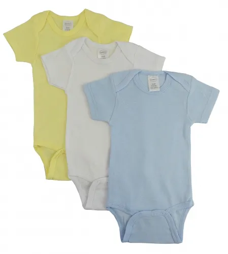Bambini Layette Infant Wear - 002NB-BLI - Bambini Pastel Boys Short Sleeve Variety Pack - Newborn