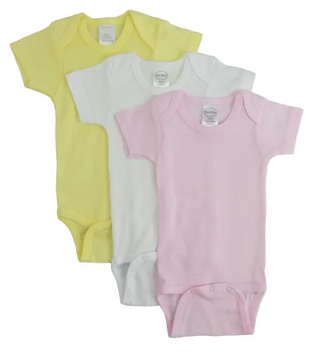 Bambini Layette Infant Wear - 003NB-BLI - Bambini Pastel Girls Short Sleeve Variety Pack - Newborn