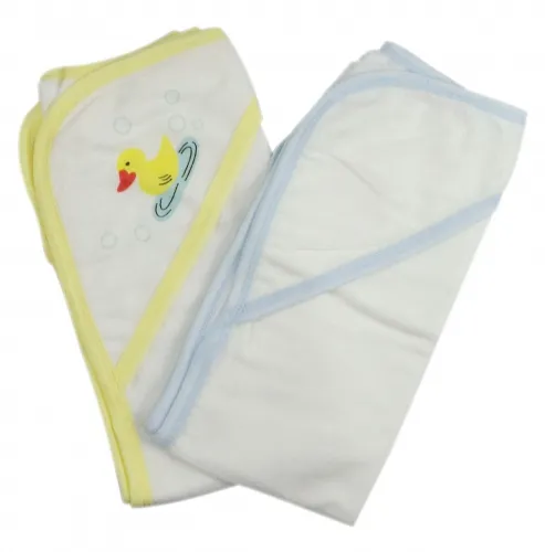 Bambini Layette Infant Wear - 021-Blue--021B-Yellow-BLI - Bambini Infant Hooded Bath Towel (pack Of 2) - One Size