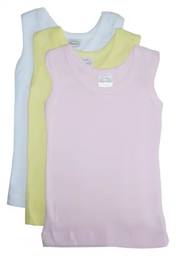 Bambini Layette Infant Wear - From: 036L To: 036S - BLI Bambini Girls Pastel Tank Top 3 Pack
