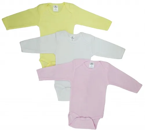 Bambini Layette Infant Wear - 101NB-BLI - Bambini Boys Pastel Long Sleeve Onezie - Newborn