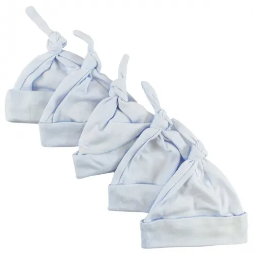 Bambini Layette Infant Wear - From: 1100-BLUE-5 To: 1100-PINK-5 - BLI Bambini Knotted Baby Cap