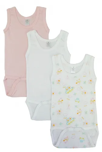 Bambini Layette Infant Wear - 111ANB-BLI - Bambini Girls Printed Tank Top - Newborn