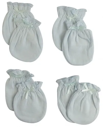 Bambini Layette Infant Wear - From: 116-BLUE-4-PACK To: 116-PINK-4-PACK - BLI Bambini Infant Mittens (pack Of 4) One Size