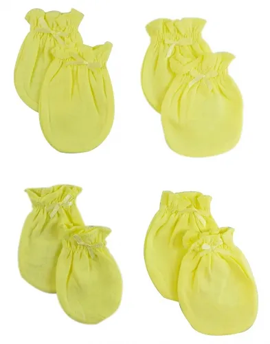 Bambini Layette Infant Wear - 116-Yellow-4-Pack-BLI - Bambini Infant Mittens (pack Of 4) - One Size