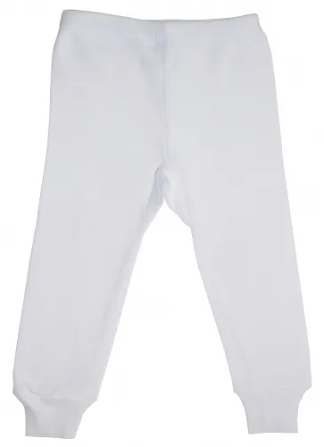 Bambini Layette Infant Wear - 220NB-BLI - Bambini White Long Pants - Newborn