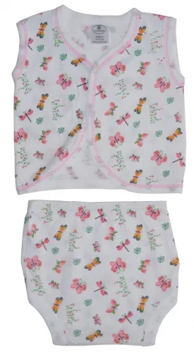 Bambini Layette Infant Wear - 232MGIRLS-BLI - Bambini Diaper Shirt & Panty
