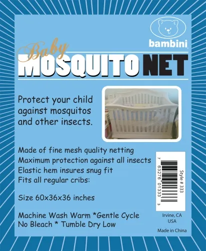 Bambini Layette Infant Wear - 333Pack-BLI - Bambini Crib Mosquito Net