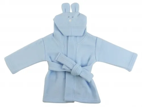 Bambini Layette Infant Wear - 965B-BLI - Bambini Fleece Robe With Hoodie