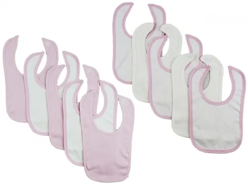 Bambini Layette Infant Wear - From: CS_0176 To: CS_0177 - BLI 10 Baby Bibs One Size