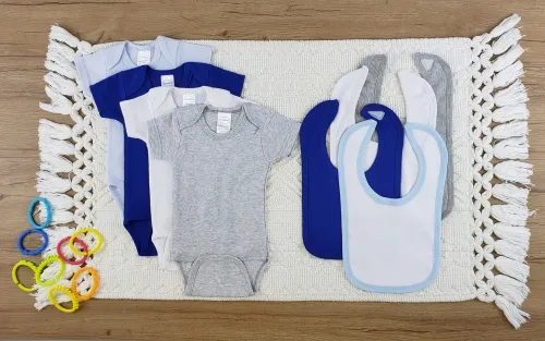 Bambini Layette Infant Wear - LS_0582NB-BLI - Bambini 8 Pc Layette Baby Clothes Set - Newborn
