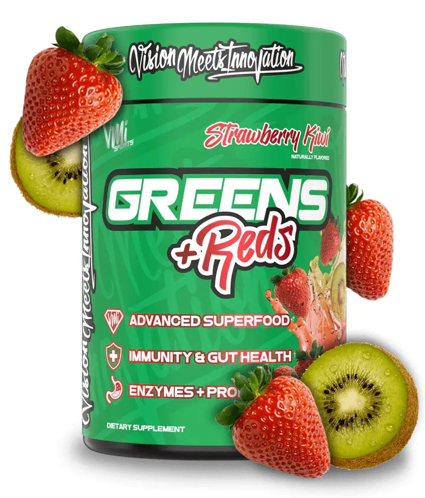 Vmi Sports Greens + Reds Strawberry Kiwi - 30 Servings