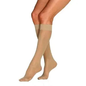 BSN Jobst - 119006 - UltraSheer Women's Knee-High Moderate Compression Stockings Full Calf, Natural