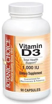 Botanic Choice - VC04 VID3 0090 - Vitamin D3 1000 Iu
