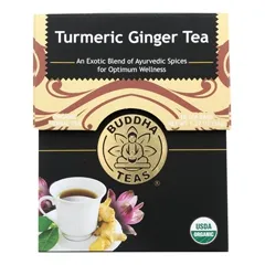 Buddha Teas - 234733 - Organic Herbal Tea Turmeric Ginger 18 tea bags