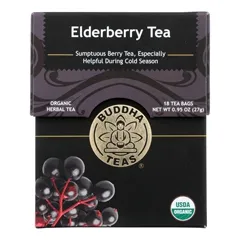 Buddha Teas - 234735 - Organic Herbal Tea Elderberry 18 tea bags