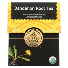 Buddha Teas - 234740 - Organic Herbal Tea Dandelion 18 tea bags