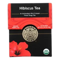 Buddha Teas - 235082 - Organic Herbal Tea Hibiscus 18 tea bags