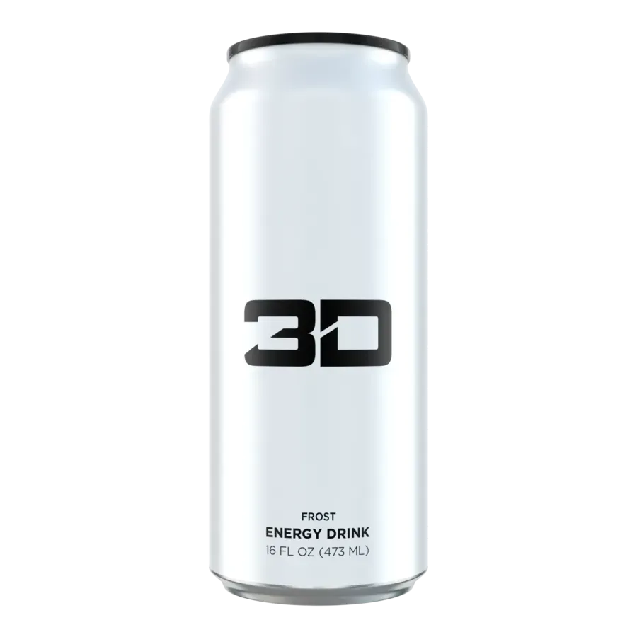 3D Energy Drink White Frost - 12 X 16 Oz Cans