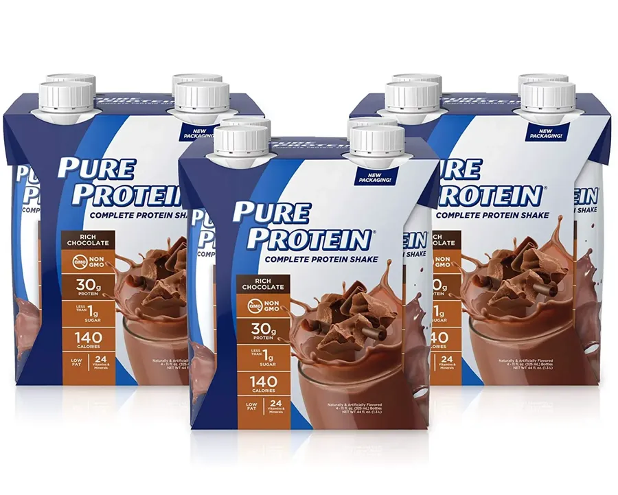 Pure Protein Complete Protein Shake 30G Rich Chocolate - 12 X 11 Oz Containers