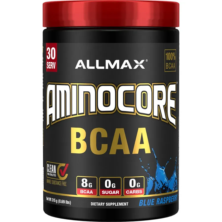 Allmax Nutrition Aminocore Bcaa Blue Raspberry - 30 Servings