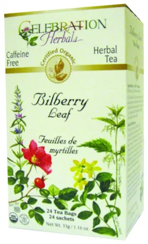 Celebration Herbals - 2750106 - Bilberry Leaf Tea Organic