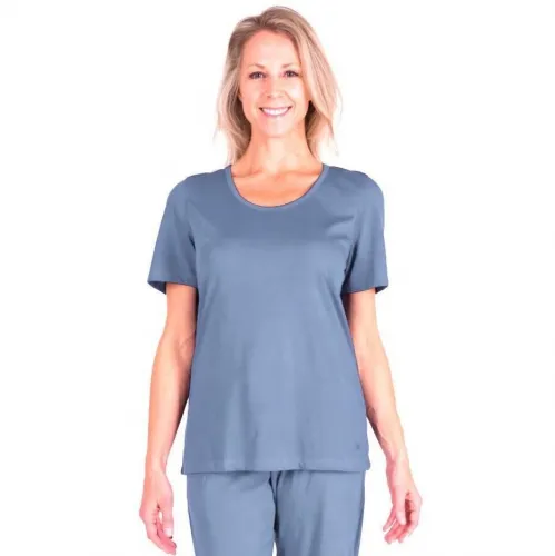 Cool-jams - T4955-DP - Womens Mix And Match Moisture Wicking Scoop T-Shirt,  Dusty-Peri