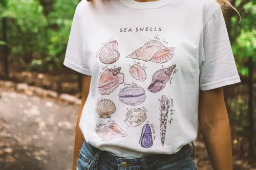 Cozy Stories - T-1007 - Sea Shells Collection - Eco Tee