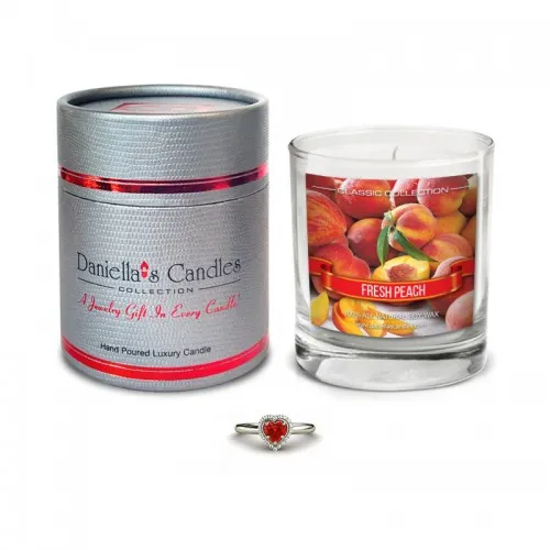Daniellas Candles - CC100116-R5 - Peach Jewelry Candle