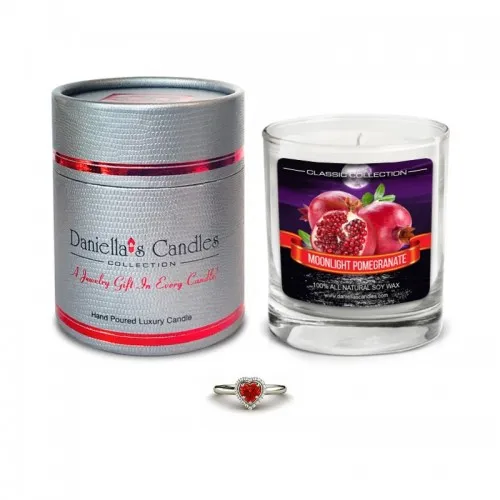 Daniellas Candles - From: CC100122-E To: CC100122-N - Moonlight Pomegranate Jewelry Candle