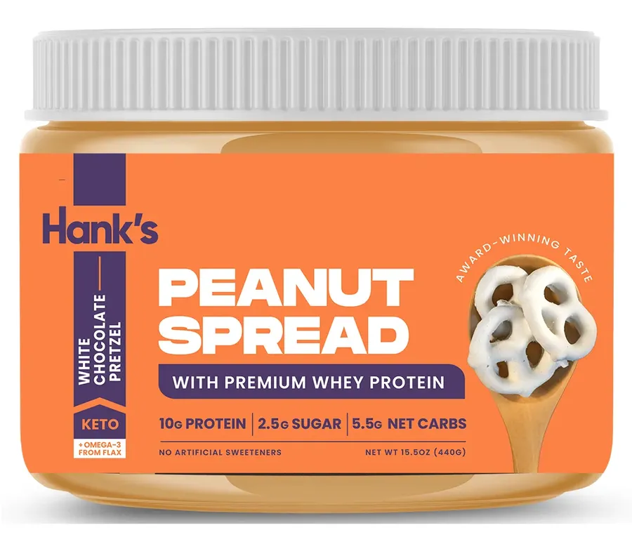 Hank'S Protein Plus Peanut Spread White Chocolate Pretzel - 15.5 Oz