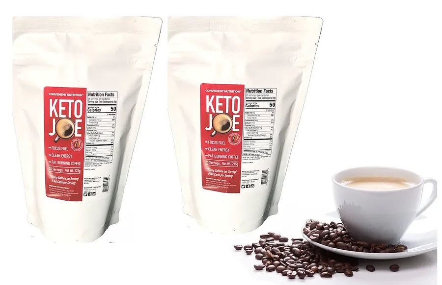 Convenient Nutrition Keto Joe Coffee - 50 Servings (2 X 25 Serving Bags) Twinpack **Best Before Date 2/24
