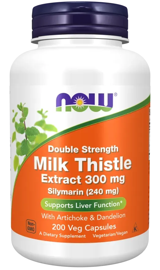 Now Foods Milk Thistle Extract Double Strength 300 Mg - 200 Vcap
